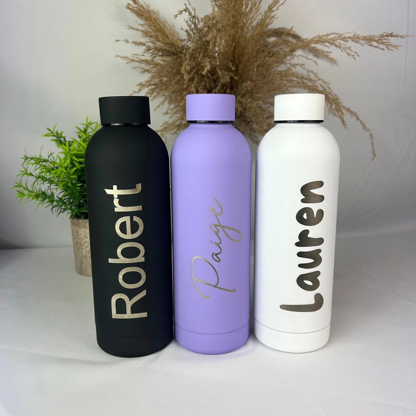 Custom Metal Water Bottle, Custom Cup with Lid, Water Bottle with screw top, Metal Tumbler, Groomsman Gift, Bridesmaid Gift, Dad Gift